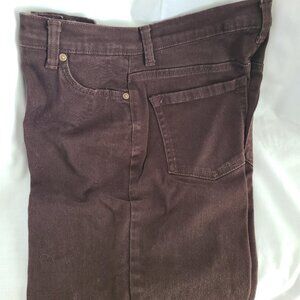 Gloria Vanderbilt Amanda Jeans - Brown, size 8L